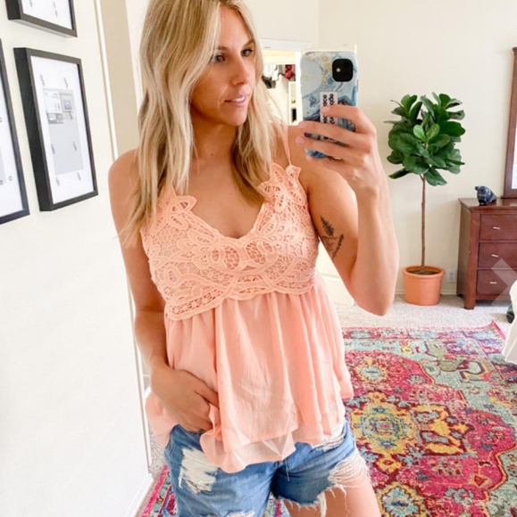 SALE! New Layered Lace Peplum Camisole Tank Top - Picture 3 of 16
